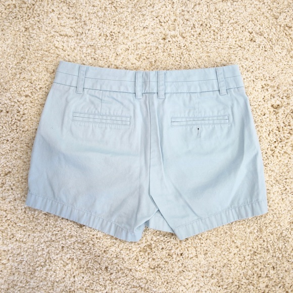 J Crew Light Blue Chino Shorts Size 2 - Picture 2 of 3